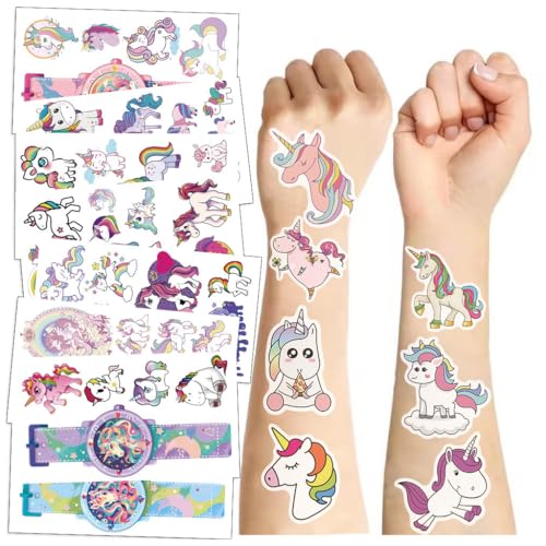 MAYCREATE® 10 Sheet Unicorn Cartoon Stickers Face Stickers Kids Cartoon Tattoo Stickers Unicorn Wrist Watch Stickers Waterproof Unicorn Stickers for Party, Festival, Events, Children's Day MAYCREATE® 10 Sheet Unicorn Cartoon Stickers Face Stickers Kids Cartoon Tattoo Stickers Unicorn Wrist Watch Stickers Waterproof Unicorn Stickers for Party, Festival, Events, Children's Day